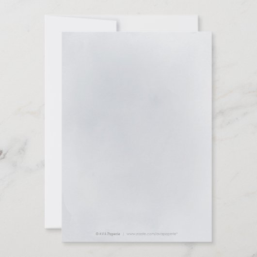 Sparkle blauer Glitzer und blumenreicher 60. Gebur Einladung (Rückseite)