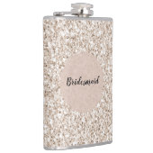 Sparkle Blush Cream Glitz Glitter Flachmann (Rechts)