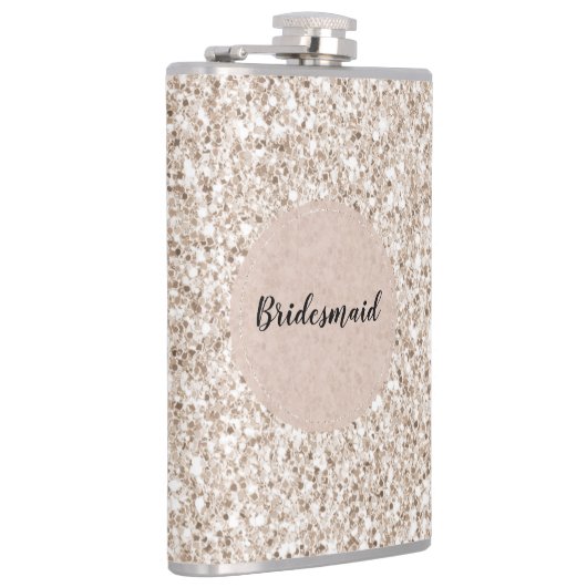 Sparkle Blush Cream Glitz Glitzer Flachmann (Rechts)