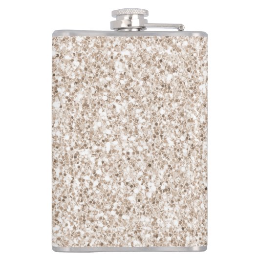 Sparkle Blush Cream Glitz Glitzer Flachmann (Rückseite)