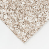Sparkle Blush Cream Glitz Glitzer Fleecedecke (Ecke)