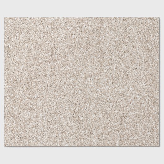 Sparkle Blush Cream Glitz Glitzer Geschenkpapier (Flach)