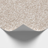 Sparkle Blush Cream Glitz Glitzer Geschenkpapier (Ecke)