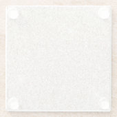 Sparkle Blush Cream Glitz Glitzer Glasuntersetzer (Rückseite)