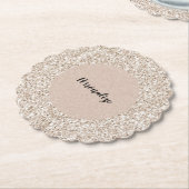 Sparkle Blush Cream Glitz Glitzer  Untersetzer (angewinkelt)