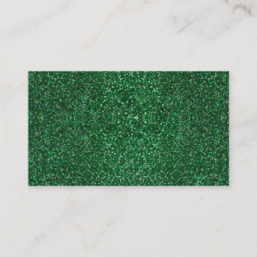 Sparkle Bright Green Dots St Patricks Day Visitenkarte (Vorderseite)