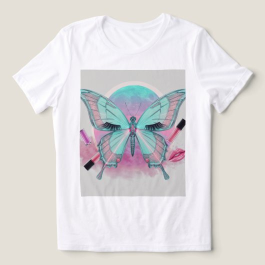 Sparkle Butterfly Beauty T-Shirt 🦋 ✨ Tri-Blend Shirt (Design Vorderseite)