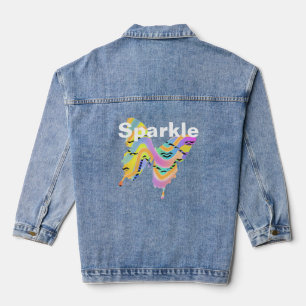 Sparkle Butterfly Jeansjacke