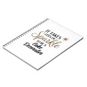 Sparkle Cake Decorator Notizblock (Linke Seite)