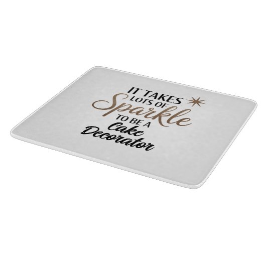 Sparkle Cake Decorator Schneidebrett (Ecke)
