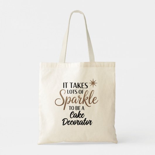 Sparkle Cake Decorator Tragetasche (Rückseite)