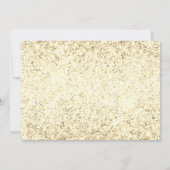 Sparkle Champagne Gown Quinceanera Party Einladung (Rückseite)