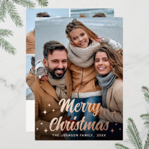 Sparkle Christmas 5 FOTO Gruß Rose Gold