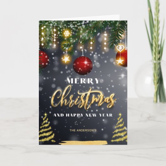 Sparkle Christmas Karte (Vorderseite)