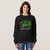 Sparkle Counselor Rainbow Lucky St Patrick's Day S Sweatshirt (Vorne ganz)