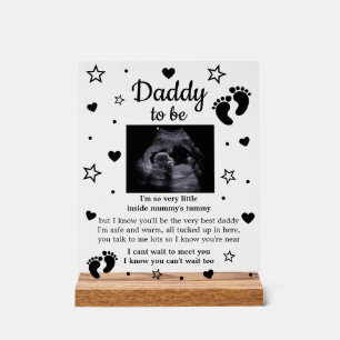 Sparkle Daddy zu Gedicht von Bump Ultrasonographie Acrylschild
