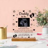 Sparkle Daddy zu Gedicht von Bump Ultrasonographie Acrylschild (Hochzeit)