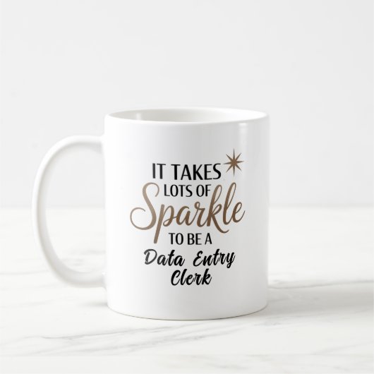 Sparkle-Data-Entry-Clerk Kaffeetasse (Links)