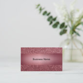 Sparkle Dazzle Rose Rosa Visitenkarte (Stehend Vorderseite)