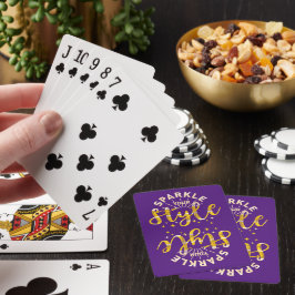 SPARKLE DEINEN STIL SPIELKARTEN