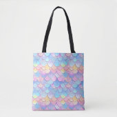 Sparkle Delicate Pastel Scales Tasche (Vorderseite)