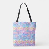 Sparkle Delicate Pastel Scales Tasche (Rückseite)