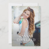 Sparkle Delight Abschluss Einladung (Vorderseite)