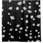 Sparkle Diamonds Duschvorhang (Vorderseite)