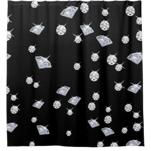 Sparkle Diamonds Duschvorhang (Vorderseite)