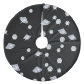 Sparkle Diamonds Fleece Weihnachtsbaumdecke (Vorderseite)