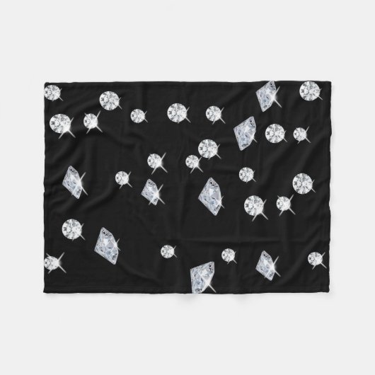 Sparkle Diamonds Fleecedecke (Vorderseite (Horizontal))