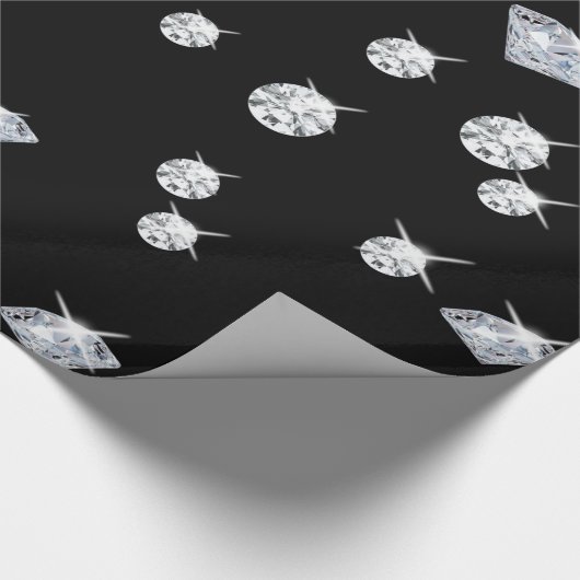 Sparkle Diamonds Geschenkpapier (Ecke)