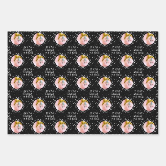 Sparkle Die Tiny Chi | Benutzerdefiniertes 2-Foto- Geschenkpapier Set (Vorderseite 2)