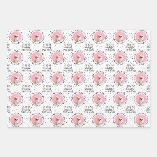 Sparkle Die Tiny Chi | Benutzerdefiniertes 2-Foto- Geschenkpapier Set (Vorderseite)