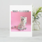 Sparkle Die Tiny Chi | Hund Lover Glückwunschs Fot Karte (Stehend Vorderseite)