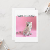 Sparkle Die Tiny Chi | Hund Lover Glückwunschs Fot Karte (Vorderseite/Rückseite Beispiel)