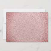 Sparkle Dress Rose Gold 16 . Geburtstag Einladung (Rückseite)
