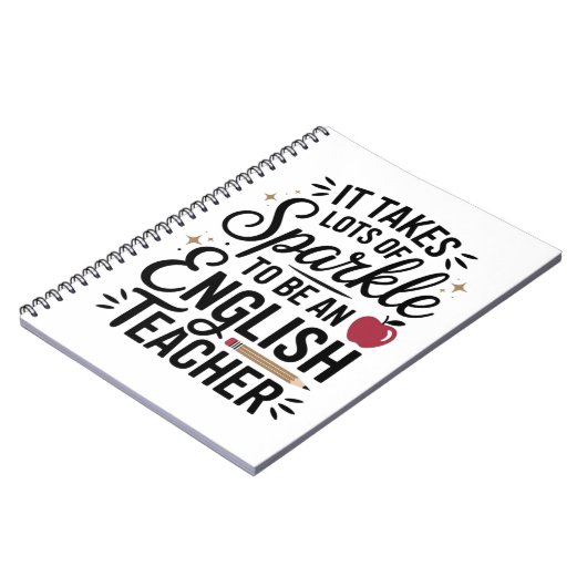 Sparkle, ein Englischlehrer zu sein - Fun Gift Notizblock (Linke Seite)