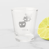 SPARKLE ein Paar Maskerade Masken Schnapsglas (Rückseite)