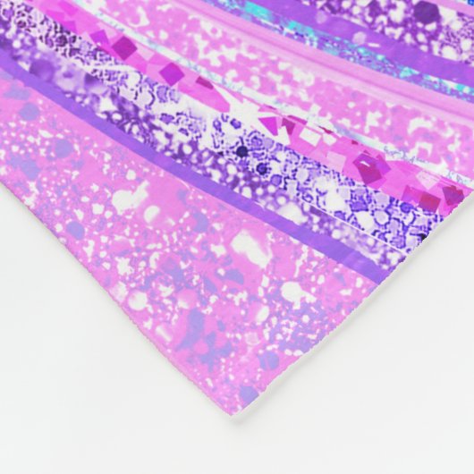 Sparkle Einicorn-Regenbogen, gürtelige Marmorkunst Fleecedecke (Ecke)