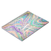 Sparkle Einicorn Regenbogen Rosa Minze Marmorkunst Notizblock (Linke Seite)