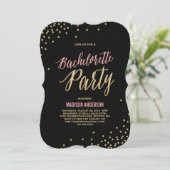 Sparkle | Einladung des Junggeselinnen-Abschieds (Stehend Vorderseite)