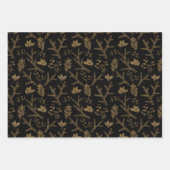 Sparkle Elegante Schwarzes Meer Geschenkpapier Set (Vorderseite 2)