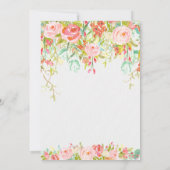 Sparkle Enchanted Secret Garden Babydusche Einladung (Rückseite)