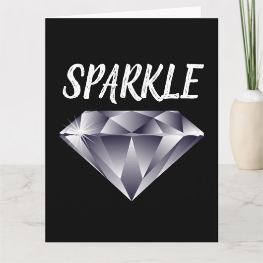 SPARKLE ES IST IHRE GEBURTSTAG ÜBERSICHTEN KARTE (Vorderseite)