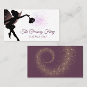Sparkle Fairy Maid House Reinigungsdienste Visitenkarte (Vorne/Hinten)