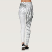 Sparkle Feather Winter Holiday Leggings (Rückseite)