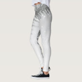 Sparkle Feather Winter Holiday Leggings (Links)