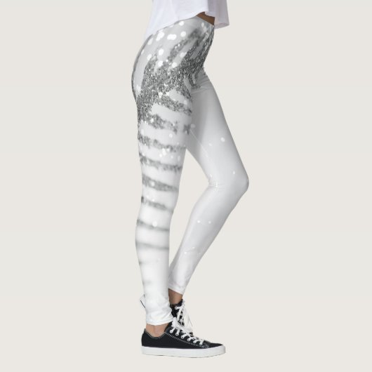 Sparkle Feather Winter Holiday Leggings (Rechts)