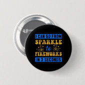 Sparkle Feuerwerk Pyrotechniker Firecracker Gesche Button (Vorne & Hinten)